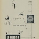 1956 Leonidas Watch Company Saint-Imier 1956 Swiss Print Ad Publicite Suisse Montres