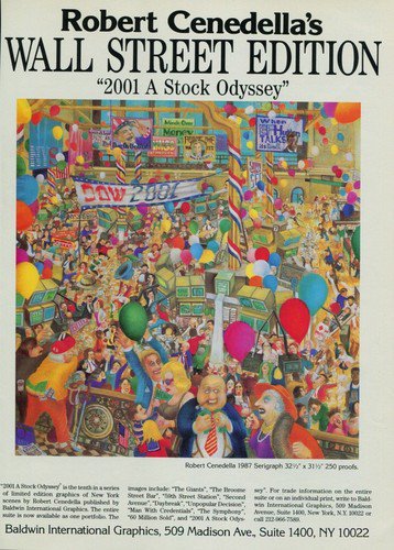 1987 Robert Cenedella 2001 A Stock Odyssey 1987 Art Ad Publicite Advert Advertisement