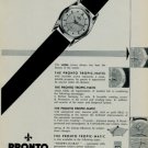1956 Pronto Watch Company Le Noirmont Switzerland Original Swiss Print Ad Publicite Suisse Montres