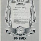 1956 Phenix Watch Co Porrentruy Switzerland Vintage 1956 Swiss Print Ad Suisse Publicite Montres