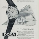 Vintage 1956 Doxa Watch Co Switzerland Swiss Print Ad Suisse Publicite Montres
