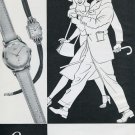 Vintage 1950 Lanco Watch Co Langendorf Switzerland Swiss Print Ad Suisse Publicite Montres