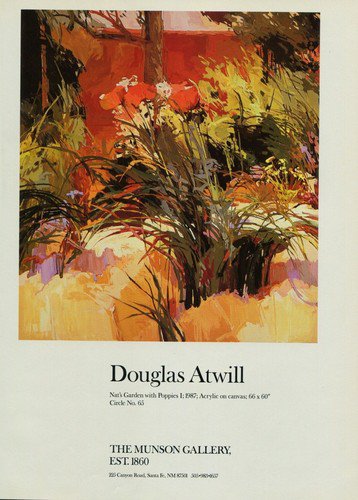 Douglas Atwill 1987 Art Ad Publicite Advert Nat's Garden with Poppies I