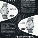 1956 Record Watch Company Montres Record SA Swiss Print Ad Suisse Publicite Switzerland