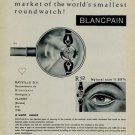 Vintage 1956 Blancpain Watch Co Rayville SA Switzerland Swiss Print AdSuisse Publicite Montres