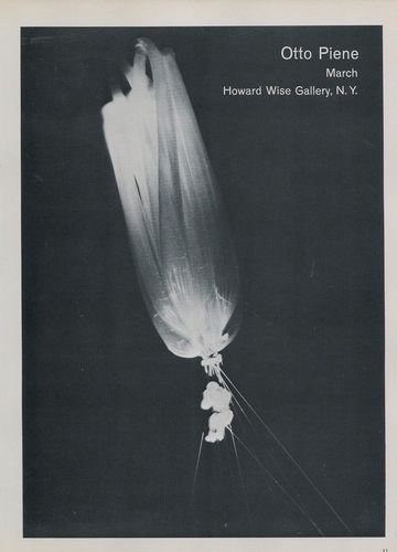 1969 Otto Piene Vintage 1969 Art Exhibition Ad Publicite Advert Henry Wise Gallery