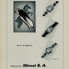 Vintage 1956 Mirval SA Saignelegier Switzerland Swiss Print Ad Publicite Suisse Advert