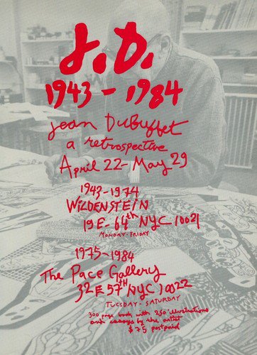 Jean Dubuffet 1987 Retrospective Art Exhibition Ad Publicite Advert Wildenstein and Pace Gallery