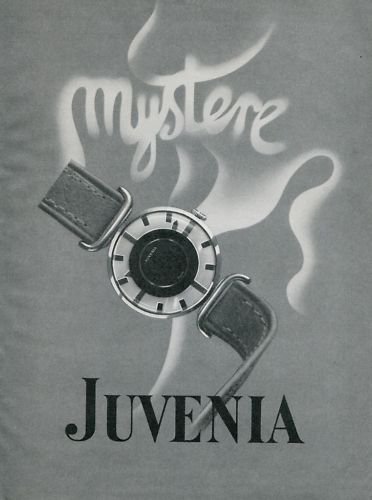 1950 Juvenia Watch Company Juvenia Mystere Watch Advert Swiss Print Ad Suisse Publicite Montres
