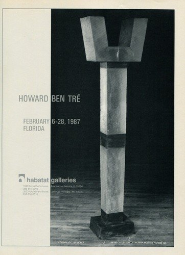 Howard Ben Tre 1987 Art Exhibition Ad Publicite Advert Habitat Galleries, Florida