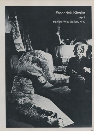 Frederick Kiesler Vintage 1969 Art Exhibition Ad Publicite Advert Howard Wise Gallery