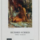 1969 Richard Schmid Vintage 1969 Art Exhibition Ad Publicite Advert Welna Gallery, Chicago Helga