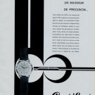 Vintage 1956 Cortebert Watch Co Swiss Print Ad Suisse Publicite Schweiz Suiza