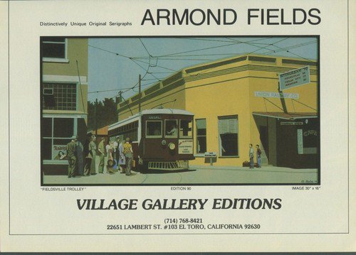 Armond Fields Fieldsville Trolley 1980 Art Ad Publicite Advert Advertisement
