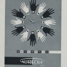 Vintage 1959 Aureole Watch Company La Chaux-de-Fonds Swiss Print Ad Suisse Publicite Montres