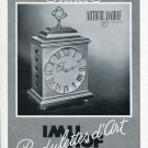 Vintage 1950 Arthur Imhof Clock Co Imhof Pendulettes d'Art Swiss Print AdSuisse Publicite Vintage 1950 Arthur Imhof Clock Co Imhof Pendulettes d'Art Swiss Print AdSuisse Publicite