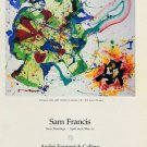 Sam Francis Evergreen Licks 1987 Art Exhibition Ad Publicite Advert Andre Emmerlich Gallery