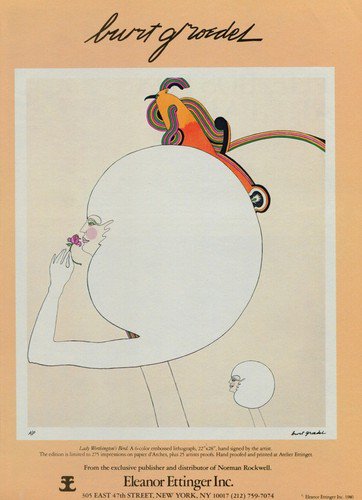 Burt Groedes 1980 Art Ad Publicite Advert Lady Worthington's Bird