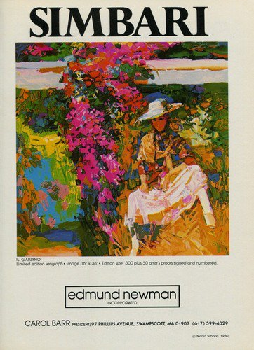 Nicola Simbari Il Giardino 1980 Art Ad Publicite Advert Advertisement