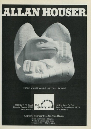 Allan Houser Force Vintage 1980 Art Ad Publicite Advert Advertisement