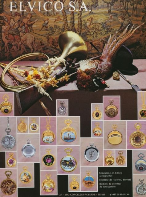 1977 Elvico S.A. Switzerland Swiss Print Ad Suisse Publicite Horlogerie Horology Schweiz
