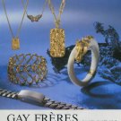 1977 Jewelers Gay Freres SA Switzerland Swiss Print Ad Suisse Publicite Schweiz Suiza