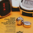 1977 Ray-O-Vac Holland ESB Europe BV Swiss Print Ad Suisse Publicite Horlogerie Horology Schweiz