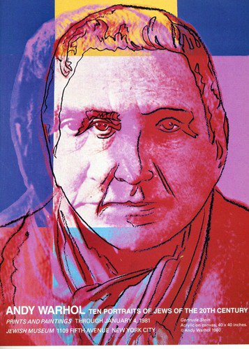 1980 Andy Warhol Art Exhibition Ad Publicite Advert Gertrude Stein Magazine Advertisement