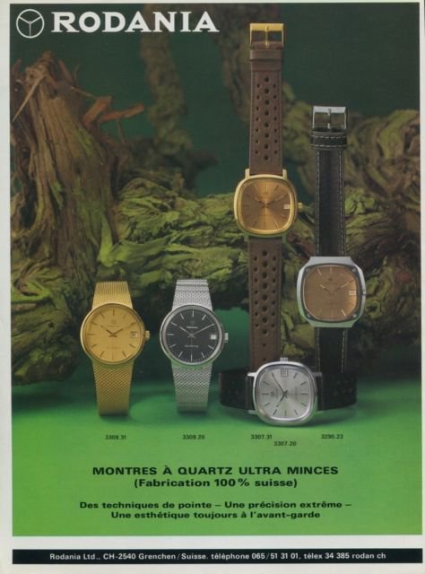 1977 Rodania Watch Company Grenchen Switzerland Swiss Print Ad Suisse Publicite Montres Schweiz