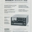 1977 Bandelin Electronic KG Germany Swiss Print Ad Suisse Publicite Schweiz Horlogerie Horology