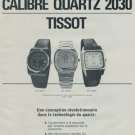 1977 Tissot Watch Company Switzerland Swiss Print Ad Suisse Publicite Montres Schweiz