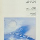 Margareta Sjodin Ice and Space 1987 Art Exhibition Ad Publicite Advert Blue Winter Journey