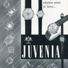Vintage 1956 Juvenia La Chaux-de-Fonds Suisse Switzerland Swiss Print Ad Publicite Montres Schweiz