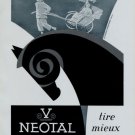 Vintage 1956 Neotal Vimetal Switzerland Swiss Print Ad Suisse Publicite Horlogerie Horology Schweiz