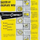 1956 ThermoCompact Derobert Switzerland Swiss Print Ad Suisse Publicite Themo Compact Horlogerie
