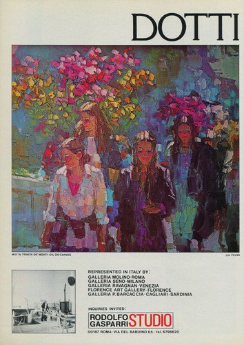 Dotti May in Trinita de Monti 1980 Art AdPublicite Advert Advertisement