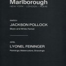 1969 Jackson Pollock Lyonel Feininger Art Exhibition Ad Publicite Advert Marlborough-Gerson Gallery