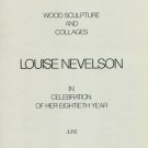 Louise Nevelson 1980 80th Birthday Art Exhibition Ad Publicite Advert Wildenstein Gallery