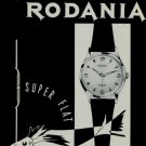 1956 Rodania Watch Company Switzerland Swiss Print Ad Suisse Publicite Montres 1950s