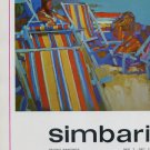 Nicola Simbari 1969 Art Exhibition Ad Publicite Advert Wally F Galleries, NY