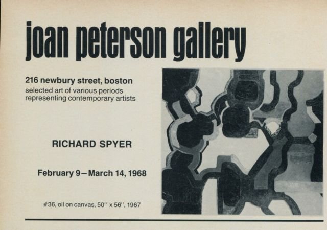 Richard Spyder Vintage 1968 Art Exhibition Ad Publicite Advert