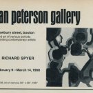 Richard Spyder Vintage 1968 Art Exhibition Ad Publicite Advert Richard Spyder Vintage 1968 Art Exhibition Ad Publicite Advert