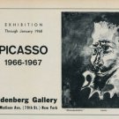 Picasso Vintage 1968 Art Exhibition Ad Publicite Advert Mousquetaire Saidenberg Gallery