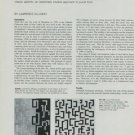 1974 Leon Polk Smith Dealings in Equivalence Vintage 1974 Art Magazine Article by Lawrence Alloway 1974 Leon Polk Smith Dealings in Equivalence Vintage 1974 Art Magazine Article by Lawrence Alloway