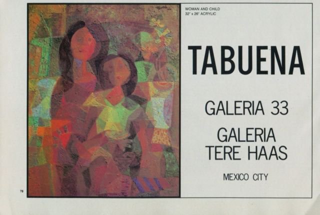 Tabuena Vintage 1974 Art Ad Woman and Child Publicite Advert