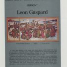 Leon Gaspard Vintage 1974 Art Exhibition Ad Publicite Advert Kennedy Galleries, NY