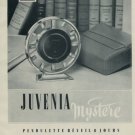 1955 Juvenia Mystere Clock Ad Publicite Suisse Vintage Swiss Print Ad Switzerland 1950s