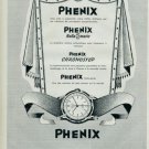 1957 Phenix Rollamatic Chronostop Watch Advert Swiss Print Ad Publicite Suisse Montres