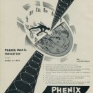 Vintage 1955 Phenix Rollamatic Watch Advert 1950s Swiss Print Ad Publicite Suisse Montres