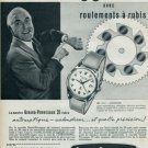Girard-Perregaux Watch Company Switzerland Vintage 1957 Swiss Ad Suisse Advert (French Text)